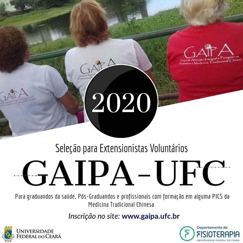 Seleção para extensionistas voluntários GAIPA 2020